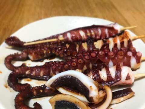 たこの串焼き